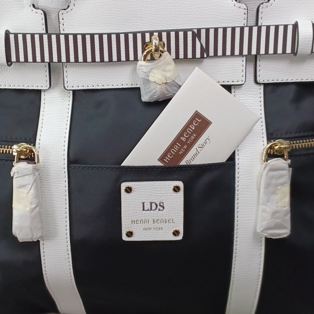 Henri Bendel Jetsetter Convertible Backpack Centennial Stripe NEW